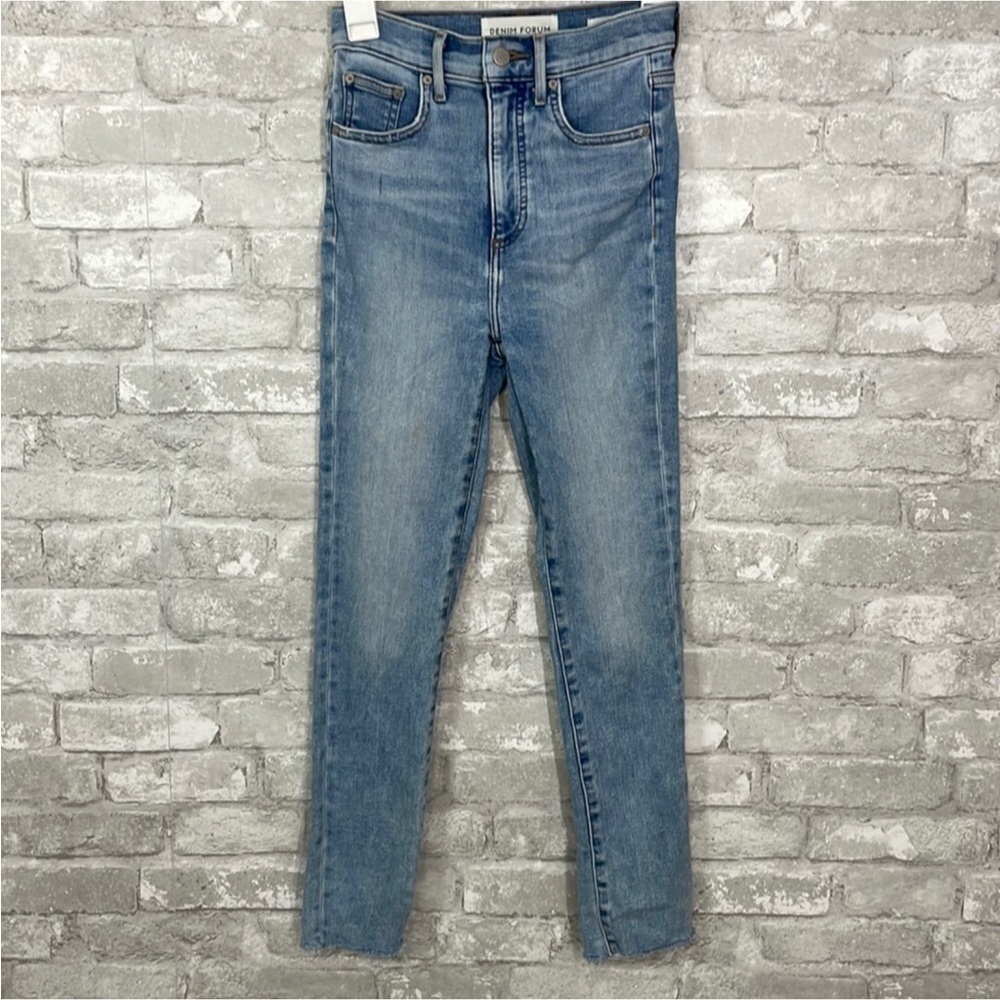 Denim Forum The Lola High Rise Skinny Crop